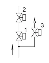Блоки клапанов газовых DN 40-300 стальные, (схема 6)