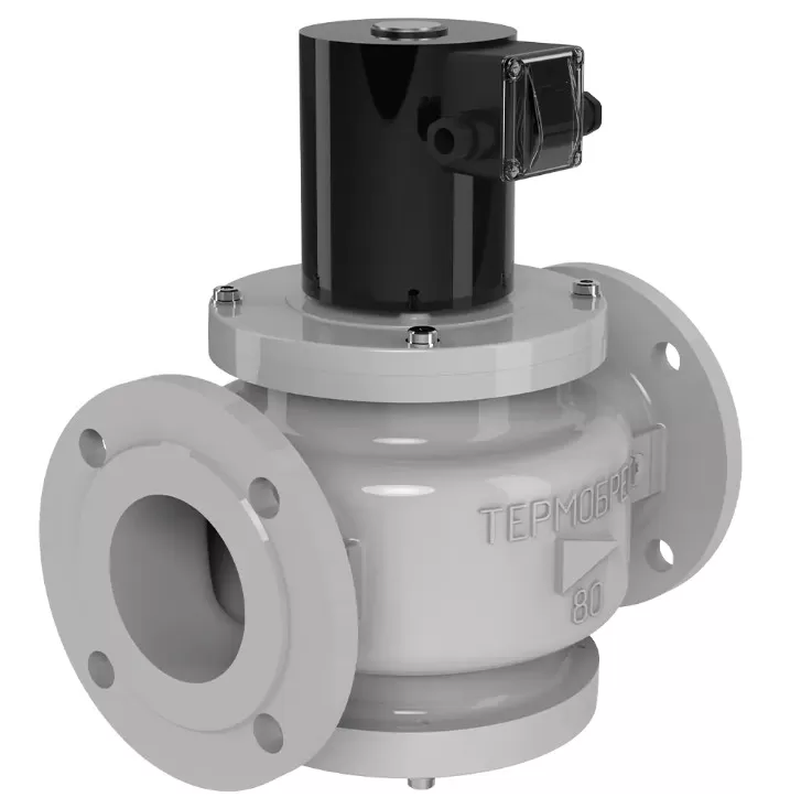 Клапаны электромагнитные двухпозиционные фланцевые DN 32-100, стальные, нормально-открытые