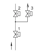Блоки клапанов газовых DN 40-100, (схема 9)