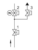 Блоки клапанов газовых DN 40-300 стальные, (схема 7.2)