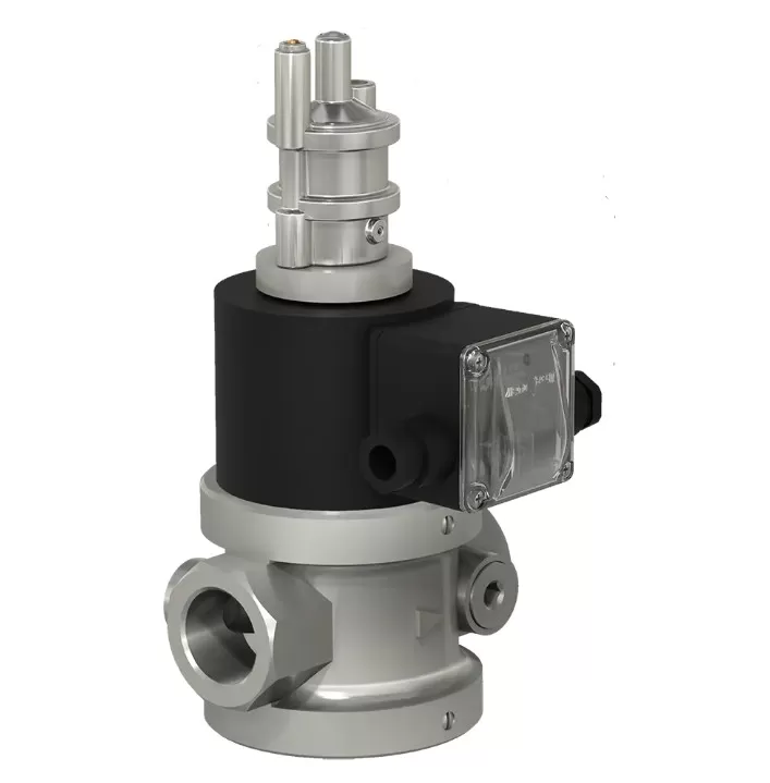 Клапаны электромагнитные двухпозиционные муфтовые DN 15-32, стальные, с медленным открытием