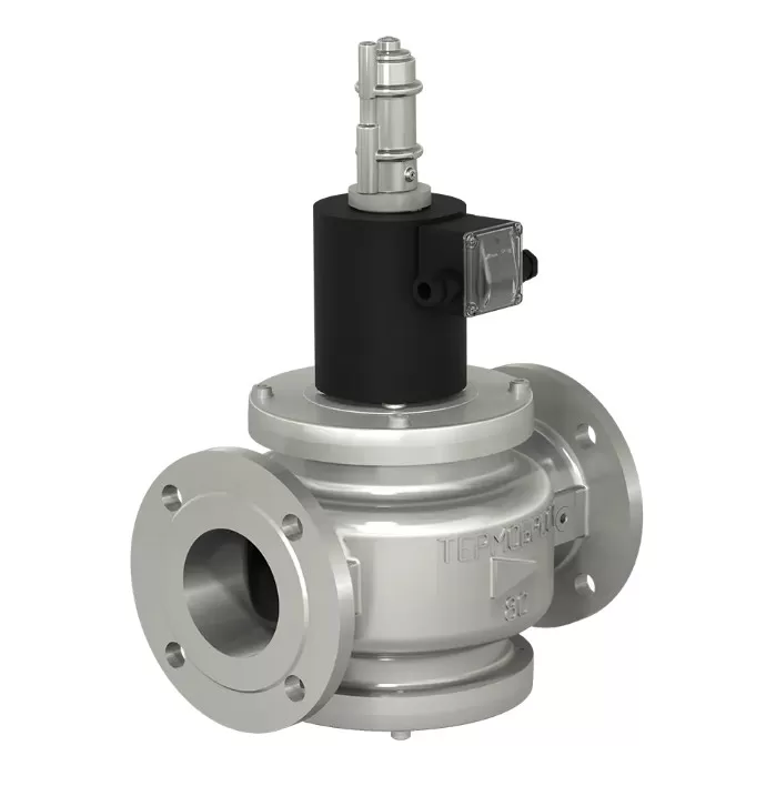 Клапаны электромагнитные двухпозиционные фланцевые DN 15-100, стальные, с медленным открытием