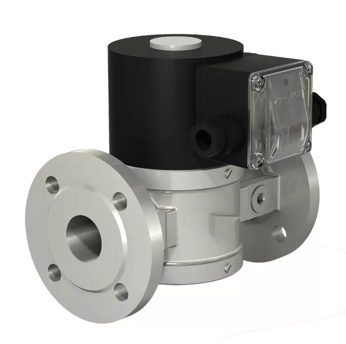 Клапаны электромагнитные двухпозиционные фланцевые DN 25, стальные, для жидких сред