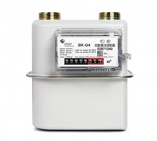Бытовые диафрагменные счётчики газа ВК-G1,6; ВК-G2,5; ВК-G4; ВК-G1,6T; ВК-G2,5Т; ВК-G4Т