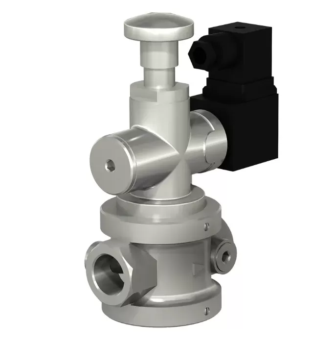 Клапаны электромагнитные двухпозиционные муфтовые DN 15-32, фланцевые DN 15-25, стальные, с ручным взводом механического типа