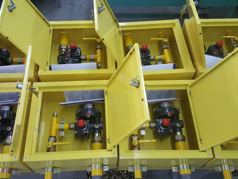 ГРПШ-10-1-ЛП-П (встроенный фильтр, ПЗК и ПСК, и кран под приварку на входе)