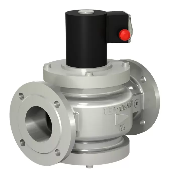 Клапаны электромагнитные двухпозиционные фланцевые DN 15-100, стальные, с ручным взводом электрического типа