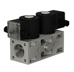 Клапаны электромагнитные двойные, фланцевые, муфтовые DN 15-50